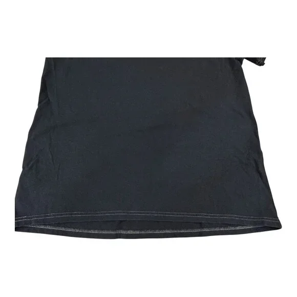 DKNY Jeans NYC Crest Graphic Tee XL Black Tribeca SoHo Village V-Neck - Picture 5 of 8